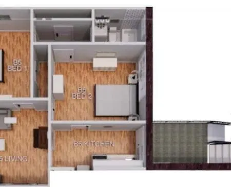 Sojourn At Colley Manor Unit 2 Sleeps 4 Apartment